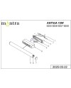 ANTIGA * APLIQUE LED IP44 4000K 12W NEGRO